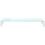 Mueble TV/Elevador de monitor cristal verde 100x30x13 cm de , Muebles TV - Ref: Foro24-244147, Precio: 110,90 €, Descuento: %