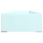 Mueble TV/Elevador de monitor cristal verde 100x30x13 cm de , Muebles TV - Ref: Foro24-244147, Precio: 110,90 €, Descuento: %