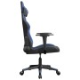 Silla gaming de masaje cuero sintético negro y azul de , Sillones para videojuegos - Ref: Foro24-345423, Precio: 114,57 €, De...