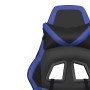 Silla gaming de masaje cuero sintético negro y azul de , Sillones para videojuegos - Ref: Foro24-345423, Precio: 114,57 €, De...
