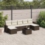 Set sofás de jardín 8 piezas y cojines ratán sintético marrón de , Conjuntos de jardín - Ref: Foro24-3219343, Precio: 435,99 ...