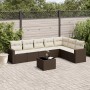 Set sofás de jardín 8 piezas y cojines ratán sintético marrón de , Sofás modulares de exterior - Ref: Foro24-3251400, Precio:...