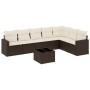 Set sofás de jardín 8 piezas y cojines ratán sintético marrón de , Sofás modulares de exterior - Ref: Foro24-3251400, Precio:...