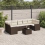 Set sofás de jardín 8 piezas y cojines ratán sintético marrón de , Sofás modulares de exterior - Ref: Foro24-3251080, Precio:...