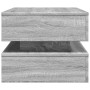 Mesa de centro con luces LED gris Sonoma 90x50x40 cm de , Mesas de centro - Ref: Foro24-839866, Precio: 114,64 €, Descuento: %