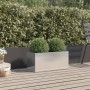 Jardinera de acero inoxidable plateado 62x30x29 cm de , Maceteros y jardineras - Ref: Foro24-841593, Precio: 68,53 €, Descuen...