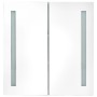 Armario de baño con espejo y LED color roble 62x14x60 cm de vidaXL, Tocadores de baño - Ref: Foro24-326522, Precio: 113,95 €,...