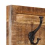 Perchero de pared con 5 ganchos madera maciza de mango de , Percheros para sombreros y abrigos - Ref: Foro24-358955, Precio: ...
