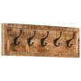 Perchero de pared con 5 ganchos madera maciza de mango de , Percheros para sombreros y abrigos - Ref: Foro24-358955, Precio: ...