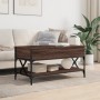 Mesa de centro madera ingeniería metal marrón 100x50x50 cm de , Mesas de centro - Ref: Foro24-845360, Precio: 88,69 €, Descue...