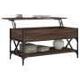 Mesa de centro madera ingeniería metal marrón 100x50x50 cm de , Mesas de centro - Ref: Foro24-845360, Precio: 88,69 €, Descue...