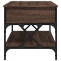 Mesa de centro madera ingeniería metal marrón 100x50x50 cm de , Mesas de centro - Ref: Foro24-845360, Precio: 88,69 €, Descue...