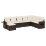 Set de sofás de jardín 9 pzas y cojines ratán sintético marrón de , Conjuntos de jardín - Ref: Foro24-3252910, Precio: 552,05...