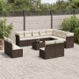 Set de sofás de jardín con cojines 13 piezas ratán PE marrón de , Conjuntos de jardín - Ref: Foro24-3218483, Precio: 810,25 €...