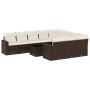 Set de sofás de jardín 11 pzas cojines ratán sintético marrón de , Sofás modulares de exterior - Ref: Foro24-3251840, Precio:...