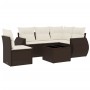 Set sofás de jardín 6 piezas y cojines ratán sintético marrón de , Conjuntos de jardín - Ref: Foro24-3253720, Precio: 431,29 ...