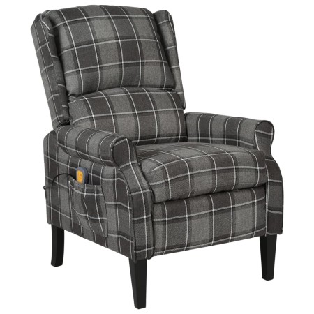 Sillón de masaje reclinable de tela gris de , Sillones de masaje eléctricos - Ref: Foro24-329304, Precio: 235,27 €, Descuento: %