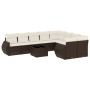 Set de sofás de jardín 10 pzas y cojines ratán sintético marrón de , Conjuntos de jardín - Ref: Foro24-3254190, Precio: 676,5...