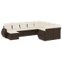 Set de sofás de jardín 10 pzas y cojines ratán sintético marrón de , Conjuntos de jardín - Ref: Foro24-3254200, Precio: 676,5...