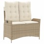 Set de comedor jardín con cojines 4 pzas ratán sintético beige de , Conjuntos de jardín - Ref: Foro24-3277480, Precio: 565,76...