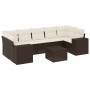 Set sofás de jardín 8 piezas y cojines ratán sintético marrón de , Conjuntos de jardín - Ref: Foro24-3254680, Precio: 542,76 ...