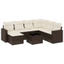 Set sofás de jardín 8 piezas y cojines ratán sintético marrón de , Conjuntos de jardín - Ref: Foro24-3219303, Precio: 509,94 ...