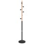 Perchero de hierro con recubrimiento en polvo negro 177 cm de , Percheros para sombreros y abrigos - Ref: Foro24-377085, Prec...