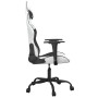 Silla gaming de masaje cuero sintético blanco y negro de , Sillones para videojuegos - Ref: Foro24-345409, Precio: 120,30 €, ...
