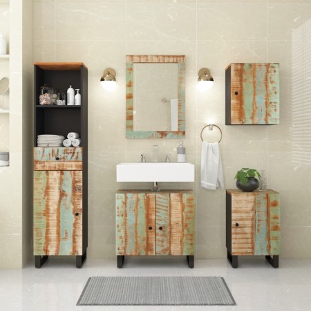 Conjunto de muebles de baño 5 piezas madera maciza reciclada de , Muebles de baño - Ref: Foro24-3200647, Precio: 423,25 €, De...