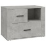 Mesita de noche madera contrachapada gris hormigón 60x36x45 cm de , Mesitas de noche - Ref: Foro24-816740, Precio: 82,38 €, D...