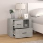 Mesita de noche madera contrachapada gris hormigón 60x36x45 cm de , Mesitas de noche - Ref: Foro24-816740, Precio: 82,38 €, D...