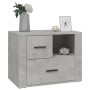 Mesita de noche madera contrachapada gris hormigón 60x36x45 cm de , Mesitas de noche - Ref: Foro24-816740, Precio: 82,38 €, D...