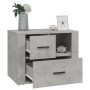 Mesita de noche madera contrachapada gris hormigón 60x36x45 cm de , Mesitas de noche - Ref: Foro24-816740, Precio: 82,38 €, D...