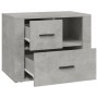 Mesita de noche madera contrachapada gris hormigón 60x36x45 cm de , Mesitas de noche - Ref: Foro24-816740, Precio: 82,38 €, D...