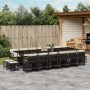 Set de muebles jardín 17 pzas con cojines ratán sintético negro de , Conjuntos de jardín - Ref: Foro24-3211002, Precio: 912,2...