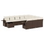 Set de sofás de jardín 11 pzas cojines ratán sintético marrón de , Conjuntos de jardín - Ref: Foro24-3253070, Precio: 687,04 ...