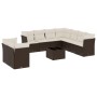 Set de sofás de jardín 10 pzas y cojines ratán sintético marrón de , Conjuntos de jardín - Ref: Foro24-3249692, Precio: 683,4...
