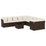 Set de sofás de jardín 11 pzas cojines ratán sintético marrón de , Conjuntos de jardín - Ref: Foro24-3250092, Precio: 673,43 ...