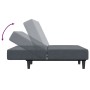 Sofá cama de 2 plazas con taburete terciopelo gris oscuro de , Sofás - Ref: Foro24-3216232, Precio: 286,73 €, Descuento: %
