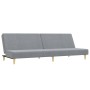 Sofá cama de 2 plazas con taburete tela gris claro de , Sofás - Ref: Foro24-3216224, Precio: 289,30 €, Descuento: %