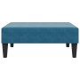 Sofá cama de 2 plazas con taburete terciopelo azul de , Sofás - Ref: Foro24-3216230, Precio: 301,06 €, Descuento: %