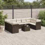 Set de sofás de jardín 10 pzas y cojines ratán sintético marrón de , Conjuntos de jardín - Ref: Foro24-3249982, Precio: 642,9...