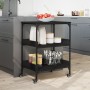 Carrito de cocina madera de ingeniería negro 60x41x80,5 cm de , Carros de cocina y comedor - Ref: Foro24-842401, Precio: 82,8...