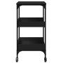 Carrito de cocina madera de ingeniería negro 60x41x80,5 cm de , Carros de cocina y comedor - Ref: Foro24-842401, Precio: 82,8...
