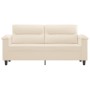 Sofá de 2 plazas de tela de microfibra beige 140 cm de , Sofás - Ref: Foro24-359566, Precio: 291,77 €, Descuento: %