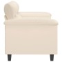 Sofá de 2 plazas de tela de microfibra beige 140 cm de , Sofás - Ref: Foro24-359566, Precio: 291,77 €, Descuento: %