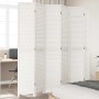 Biombo separador de 6 paneles madera maciza Paulownia blanco de , Divisores de ambientes - Ref: Foro24-358844, Precio: 203,97...