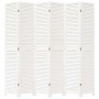 Biombo separador de 6 paneles madera maciza Paulownia blanco de , Divisores de ambientes - Ref: Foro24-358844, Precio: 203,97...