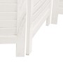 Biombo separador de 5 paneles madera maciza Paulownia blanco de , Divisores de ambientes - Ref: Foro24-358838, Precio: 136,05...
