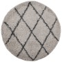 Alfombra de pelo largo moderna PAMPLONA beige antracita Ø160 cm de , Alfombras - Ref: Foro24-375400, Precio: 50,98 €, Descuen...